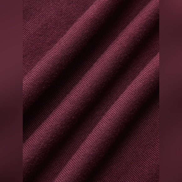 COMMENSE Metal Buckle Long Sleeve Ruched Maxi Dress - Picture 6 of 6